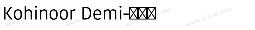 Kohinoor Demi字体转换 Kohinoor Demi字体转换